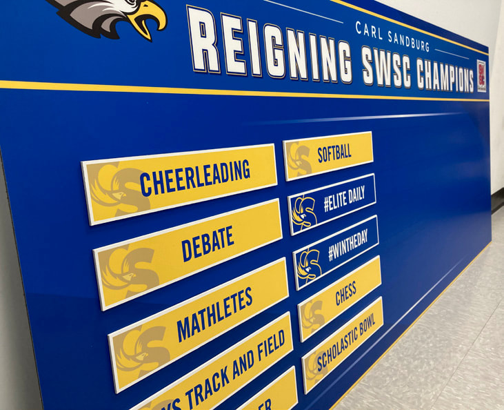 sports record board panel